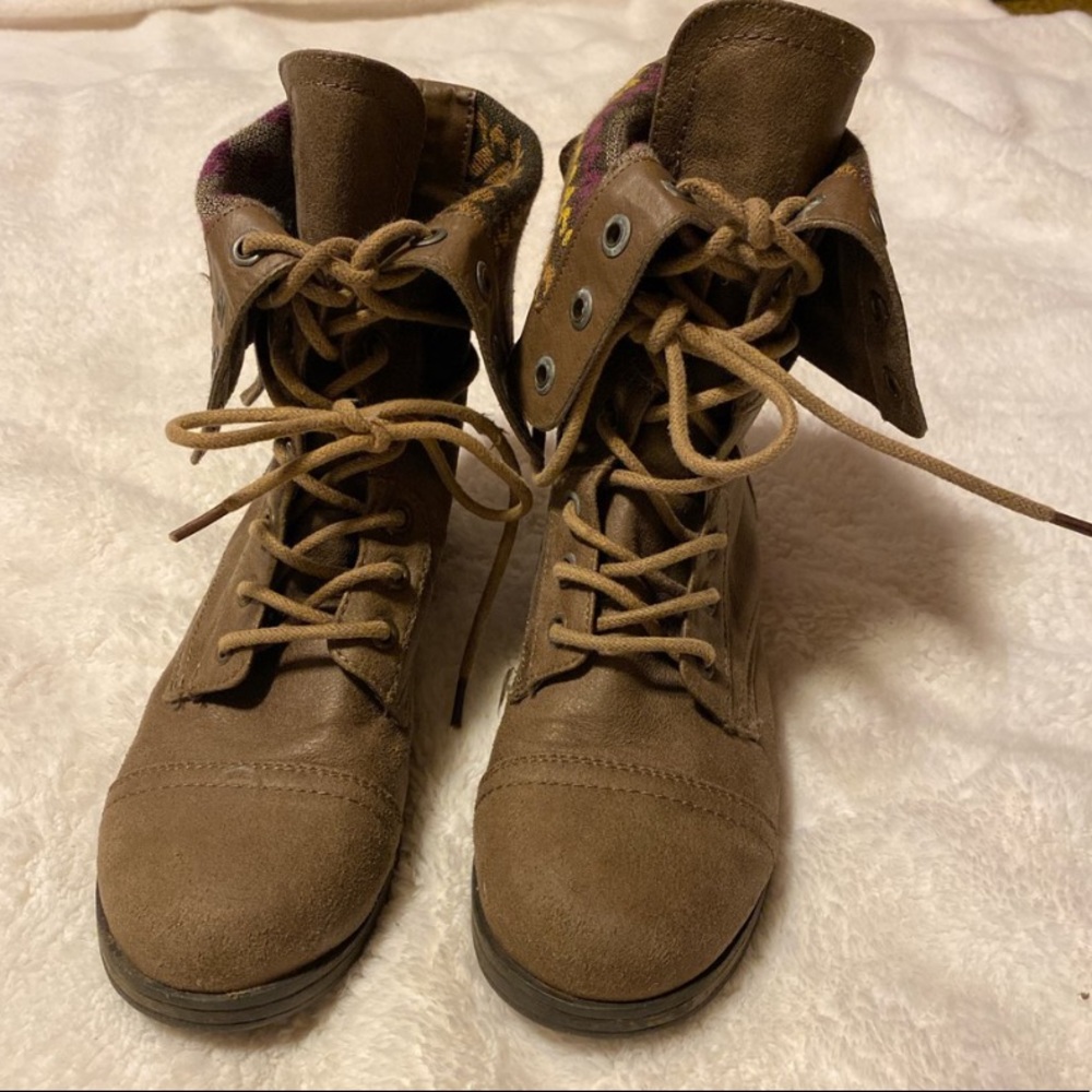 Tan boots